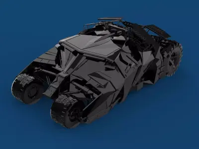 Batmobile 3D print model