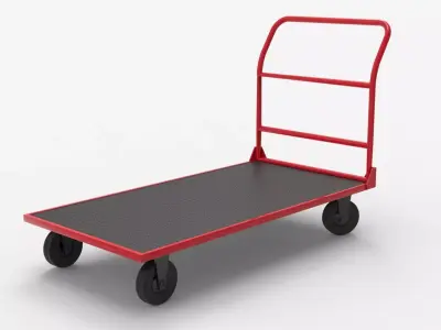 HANDCART 02-RED 3D model
