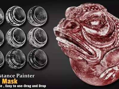 Edge Dirt Smart Mask Substance 3d Painter Texture