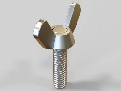 M5 x 31mm Wing Screws 3D print model