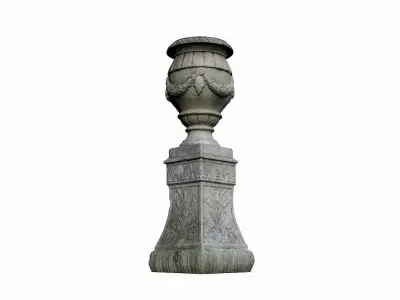 Medieval Vase Low-poly 3D model