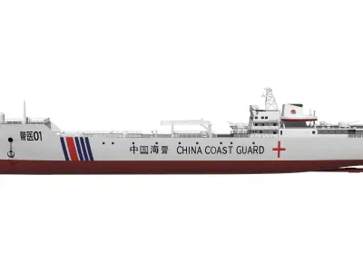 China Coast Guard Jingyi 01 Hospital Ship 3D model
