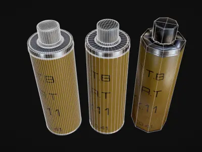 British WW2 No73 Anti-Tank Grenade 3D model