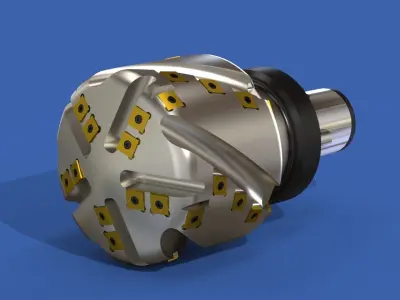 Milling tool head Free 3D model