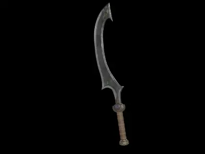 Khopesh Sword 01 Low-poly 3D model