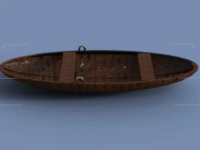 Boat prop with two surfaces Free 3D model