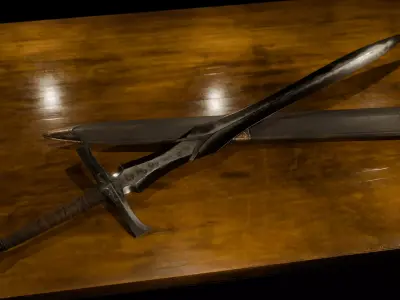 Sword-Short Sword-Sword Case Low-poly 3D model