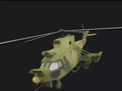 Military Helicopter 3D Model 3D model