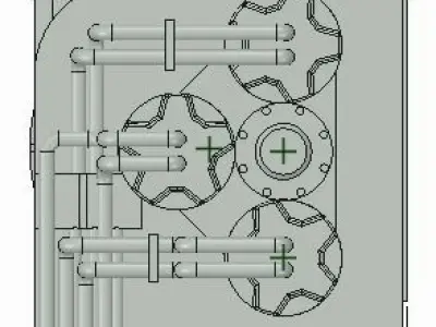 small winch for ROV or other applications 3D print model