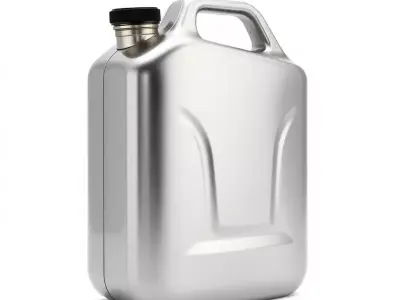 Sleek Silver Canister model pack Low-poly 3D model