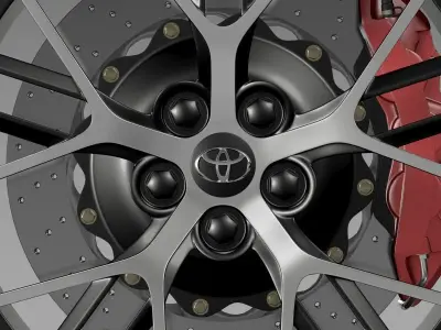 Toyota GT 86 concept wheel 3D model