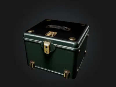bullet box Low-poly 3D model