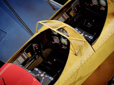 Biplane HIGH DETAILED 3D model
