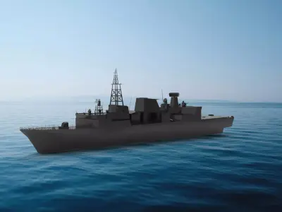 Halifax-class frigate 3D model