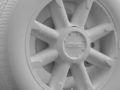 GMC Denali wheel 3D model