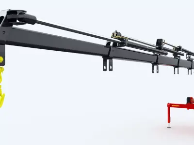 loader crane 3D model by TruckArt