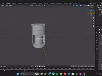 Simple Coffee Machine Free low-poly 3D model