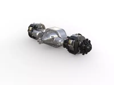 rear axle for scania truck 3D print model