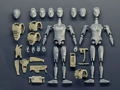 Pilot Pack Action Figure 3D print model