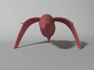 sciBird-passenger elephant with long tail 3D print model