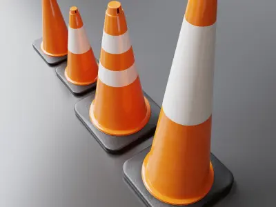 Cones Pack 003 3D model