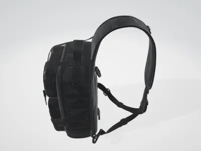 US Military style chest bag for travel 3D model