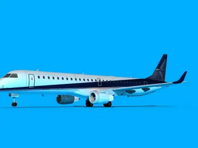Embraer Emb-190 Factory 3D model