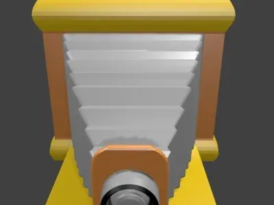 Old Camera Low-poly 3D model