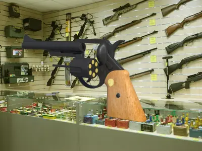 Revolver in gun store 3D model