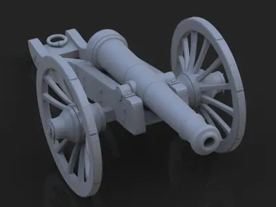 Napoleon Cannon 3D print model