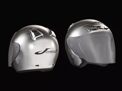 Shoei J-Force 2 Helmet 3D Modelling Low-poly 3D model