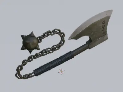 Chain Reaper Axe 3D model
