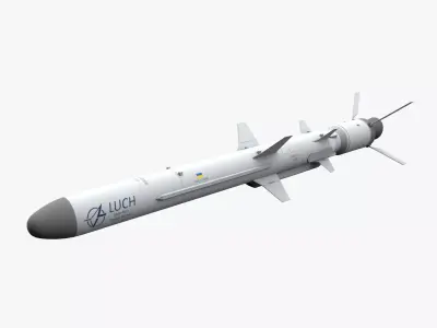 R-360 Neptune cruise missile Low-poly 3D model