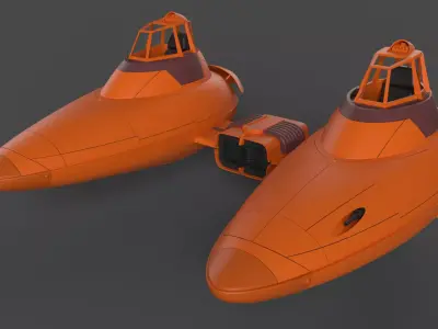 Twin Pod Cloudcar 3D model
