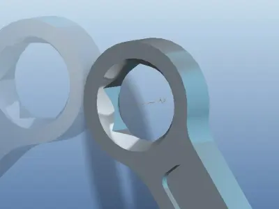 combination spanner Free 3D model