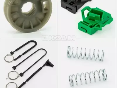 Car window regulator gear 3D print model