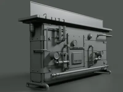 The machine age lamp company Low-poly 3D model