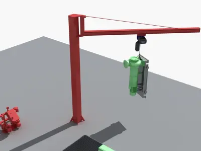 Industrial Equipment 32 - Motor Production Line 3D model