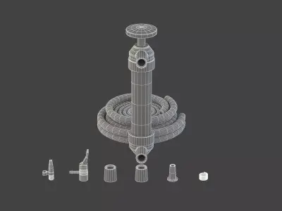 Garage Manual Siphon Pump 3D model