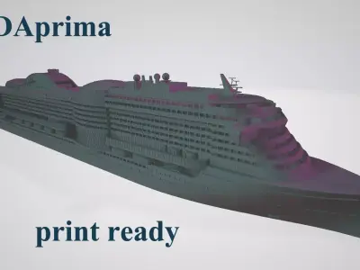 AIDAprima cruise ship 3D print model 3D print model