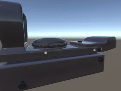 Red Dot Sight Scope Low-poly 3D model
