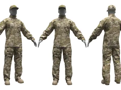 Crye Precision G3 Combat Uniform - Marvelous Designer 3D model