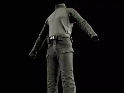 GEN2 Combat Pants Tactical Military Gear in Multiple Colors Low-poly 3D model