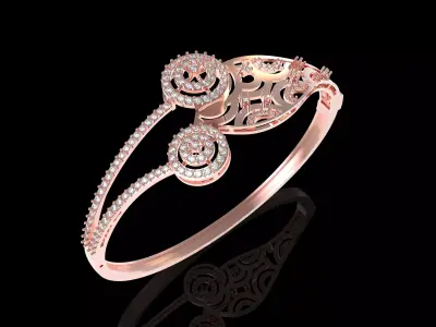 Art Deco Bracelet 05 3D print model
