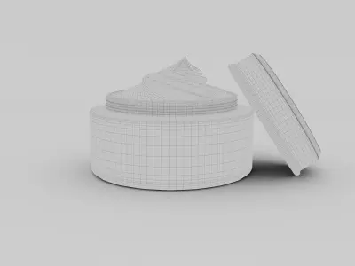 Face Cream Low-poly 3D model