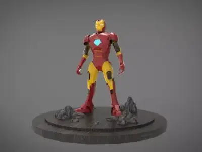 iron man 3D print model