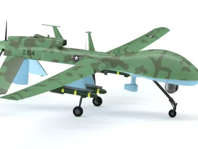 MQ 1C GRAY Free low-poly 3D model