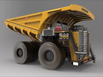 heavy mining truck 3D model from CGTrader