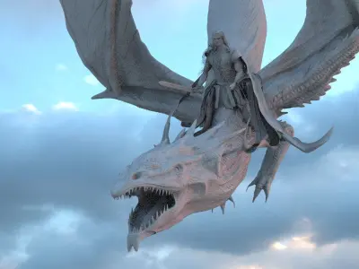 Dragon rider 3D model