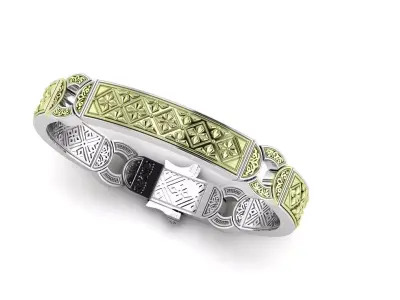 Bracelet with patterns antique bracelet 3D print model 3D print model